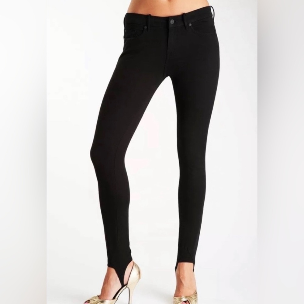 7 For All Mankind. Retro Stirrup Black Jeans. Size:26 *NEVER WORN*